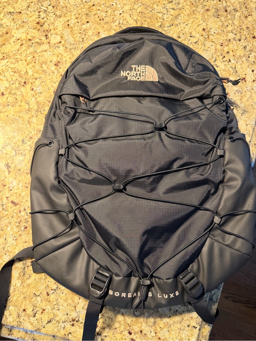 The North Face Borealis Luxe Black Men's Backpack with Front Bungee